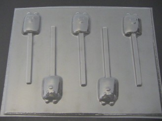 362sp Wow Yellow Guy Chocolate or Hard Candy Lollipop Mold